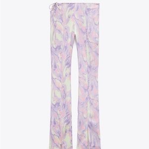 Printed Satin Trousers